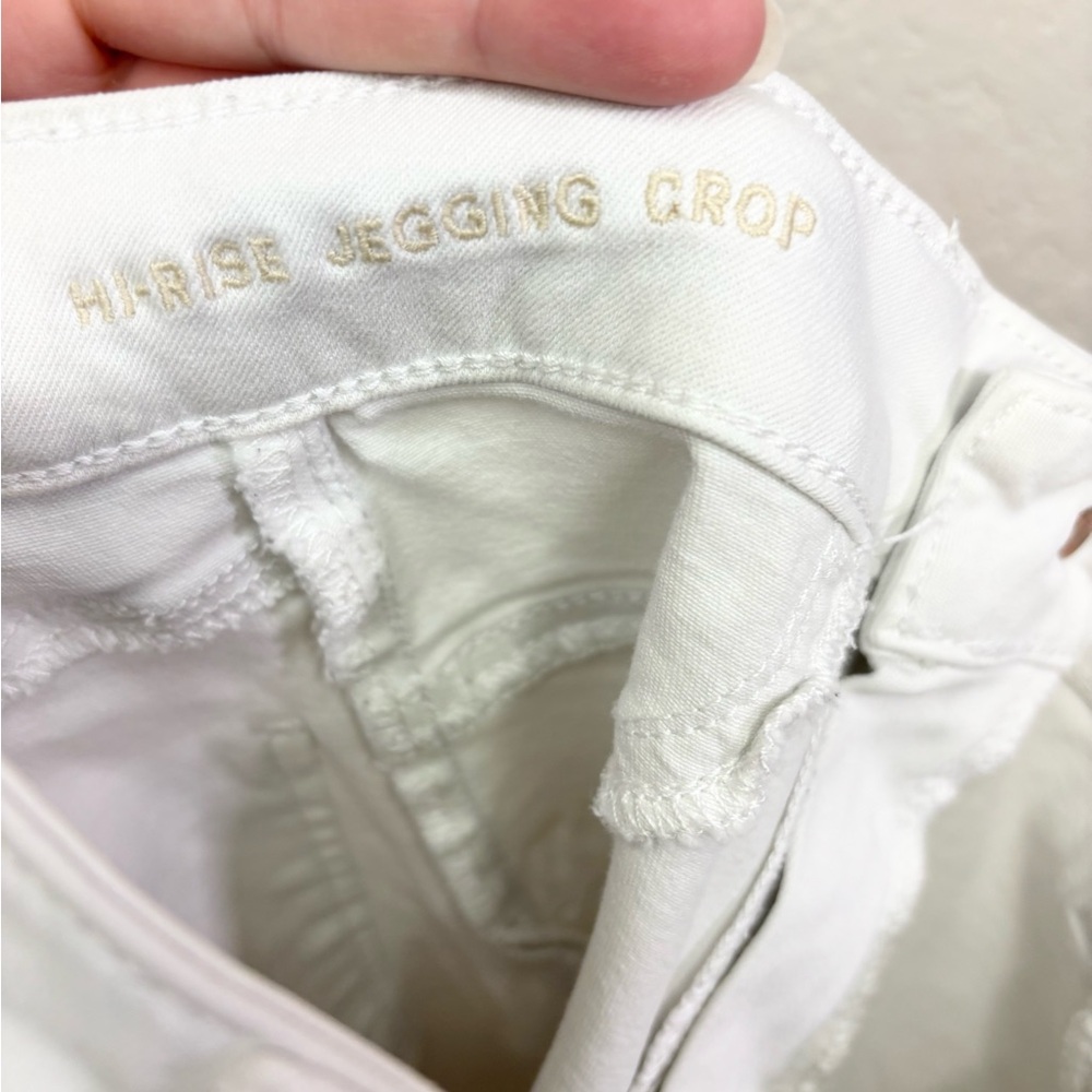 American Eagle Outfitters White Distressed Ankle Jeans Size 0 - Picture 9 of 12